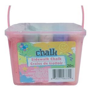 Colorful Outdoor Fun Sidewalk Chalk 20pc Kids Outdoor Play Games NEW